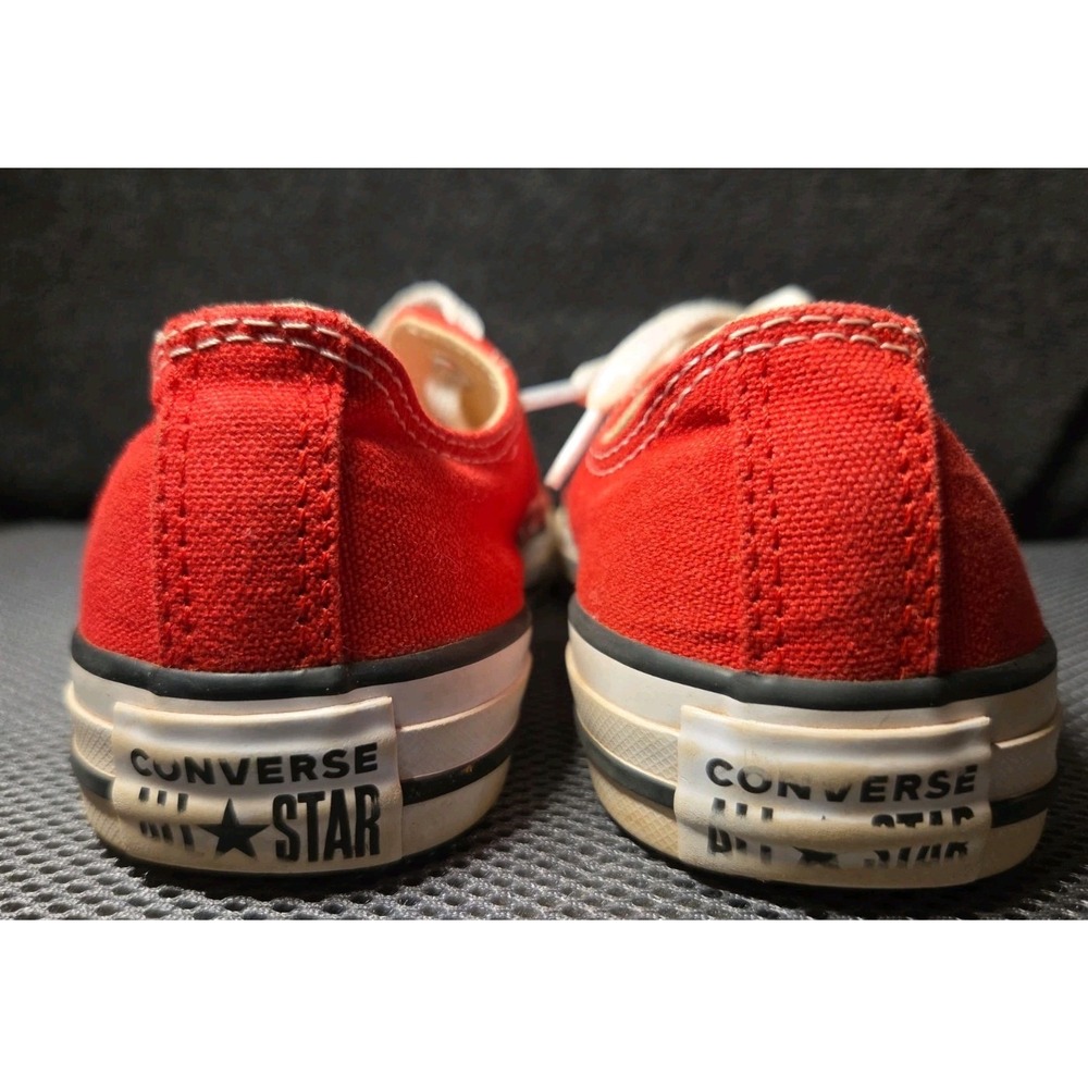 Converse Chuck Taylor All Star 3J236 Red Canvas Low Top Shoes Youth Size 2 - Picture 3 of 9
